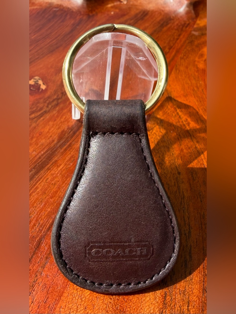 Vintage COACH Classic Key Fob Mahogany 7210 - Picture 8 of 8